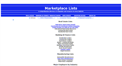Desktop Screenshot of marketplacelists.com