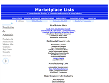 Tablet Screenshot of marketplacelists.com
